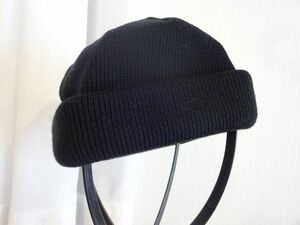 △ BACK NUMBER ▽メンズ・レディース　黒色帽子　ニット帽　サイズ５６cm〜５８cm　キャップ　帽子　バックナンバー