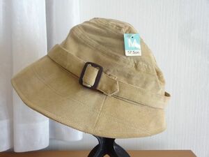 【大同】レディース・婦人用　クロッチェ　ベージュ色　サイズ５７.５cm　キャップ　帽子　スタイルハット コットン帽