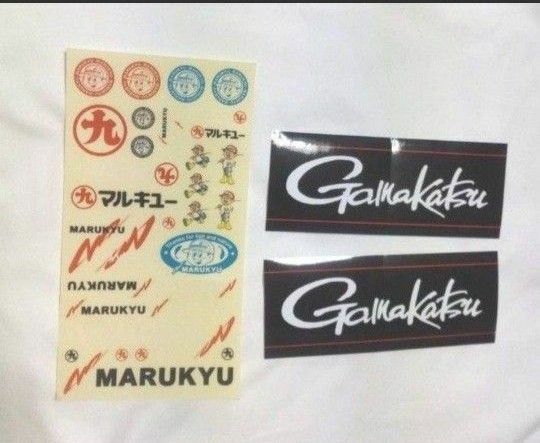 Gamakatsu ＆マルキュー　ステッカー　　　　　　　　　　　まかつ ＆マルキュー　ステッカー