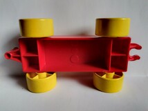 レゴデュプロ 車 四輪 連結車赤、赤×黄色 パーツ 特殊ブロック_画像7
