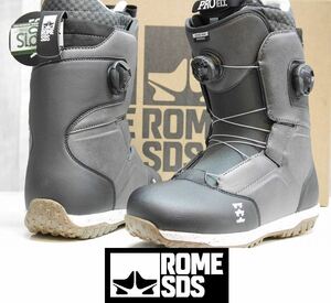 [Новый] 24 Rome Bodega Boa -27.0 -Black Genuine Snowboard Boots Double Bore