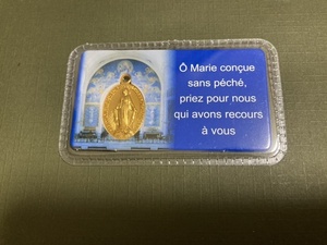 即決 新品 送料63円 2枚セット メダイユ カード パリ 奇跡のメダイ教会で購入