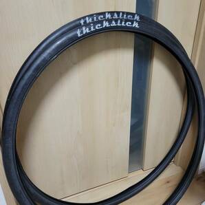 THICKSLICK 700 28 シックスリック タイヤ 2本セット スキッド ピスト 通勤 中古 WTB 700×28c クリンチャー W/Oの画像2