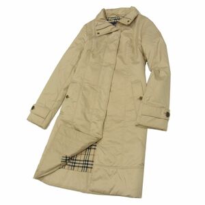 冬物◇BURBERRY LONDON 中綿入り デザインコート 裏バーバリーチェック バーバリー ロンドン レディース 1円スタート