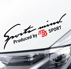 マツダスピード MS Sports mindステッカー(32)【黒×赤】CX-3/5/7/8 デミオ アテンザ アクセラ ロードスター RX-378 MAZDA3 プレマシー