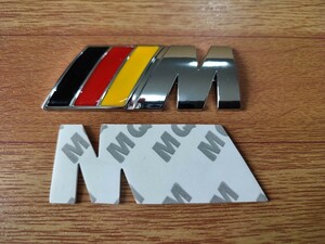 BMW【///M】エンブレム【黒赤黄】Mシリーズ MPerformance MSport MPower E36 E39 E46 E60 E90 F10 F20 F30 x1x2x3x4x5x6x7x8 320 325