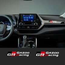 TOYOTA【GR GAZOO RACING】ミニステッカー 2P■プリウスPHV カローラ アクア HILUX ランドクルーザー C-HR ヤリスクロス 86 SUPRA コペン_画像5