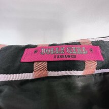 【中古品/インボイス登録店/CH】DOLLY GIRL by ANNA SUI チェック柄　黒系 ミニスカート　 IM1013_画像5