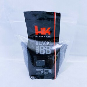 【新品 未開封品】H&K バイオ BB弾 BLACK BIO ブラック 0.25g 4000発入り 送料無料