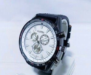 【新品 未使用品】GAZTEA 腕時計 ブラック/ホワイト VV03-WHBK 送料無料