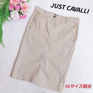 イタリア製 JUST CAVALLI ストレッチ素材・タイトスカート 膝上 XSサイズ相当 ベージュ Robert Cavalli サンフレール取り扱い1165