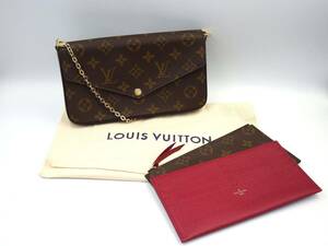 ◇【美品】LOUIS VUITTON/ルイ・ヴィトン/ポシェットフェリシー モノグラム・キャンバス/チェーンウォレット/M61276/ICチップ/保存袋付き