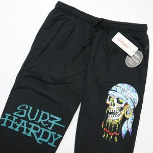 ★エドハーディー Edhardy 新品 メンズ 快適な着心地 髑髏 ドクロ ミ ニ裏毛 スウェット ロングパンツ 黒 M[ED2123ABLK1N-M]一 四 壱★QWER