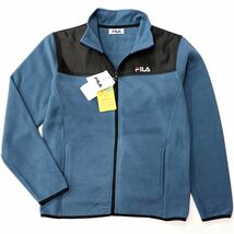 ★フィラ FILA 新品 メンズ 高品質 快適 保温 暖かい 厚手 UVCUT 両面 フリース ジャケット Mサイズ[442341-DBL-M] 一 二 壱★QWER_画像2