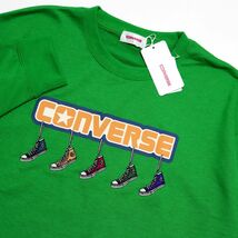 ★コンバース CONVERSE 新品 メンズ カジュアル ロゴ スニーカー 長袖 スウェット トレーナー Lサイズ [31735515-40-L]一 三 弐★QWER★_画像1