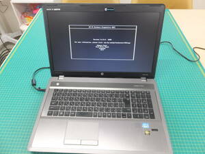 【正常動作品-OSなし】HP ProBOOK 4740S Corei5-3210M/4GB/500GB/DVD 17インチ