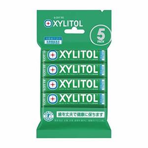 [ designated health food ] Lotte xylitol gum lime mint 5 pack 