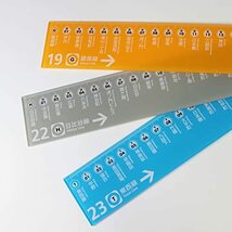 クンペル 定規 23cm センチメトロ 東西線 KPCM110 青_画像5