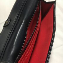 Vivienne Westwood ラウンドファスナー 長財布 キャンバス レザー レッド ブルー ベージュ シルバー金具 ヴィヴィアン・ウエストウッド_画像9