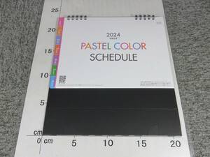 2024年 卓上カレンダー パステルカラースケジュール（インデックス付）SG-958/T39A