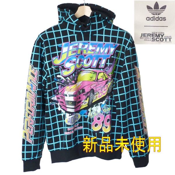 新品未使用◆(メンズXL)(O)アディダスオリジナルス×ジェレミースコット Jeremy Scott コラボパーカー