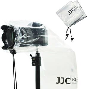 レギュラー *2 JJC 2枚入 一眼レフ用 完全透明 レインカバー レインコート レンズ + カメラ 長さ28cm 対応 So