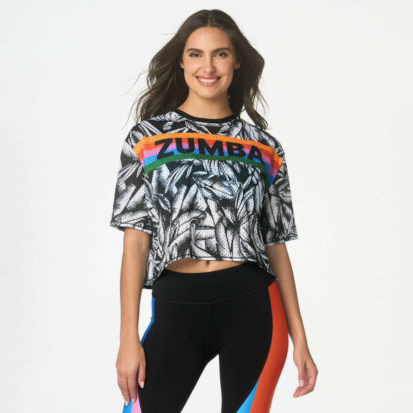 【正規品・新品】Sサイズ★ZUMBA・ズンバ★Tropics Mesh Crop Top