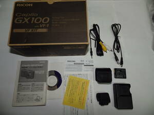 [*Ricoh Ricoh GX100 for rechargeable battery * charger * attached outside electron finder VF-1* manual * cable * original box etc. accessory only *]