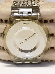 動作確認済☆SWATCH/スウォッチ☆AG 1999 薄型 腕時計 クオーツ アナログ 2針☆USED