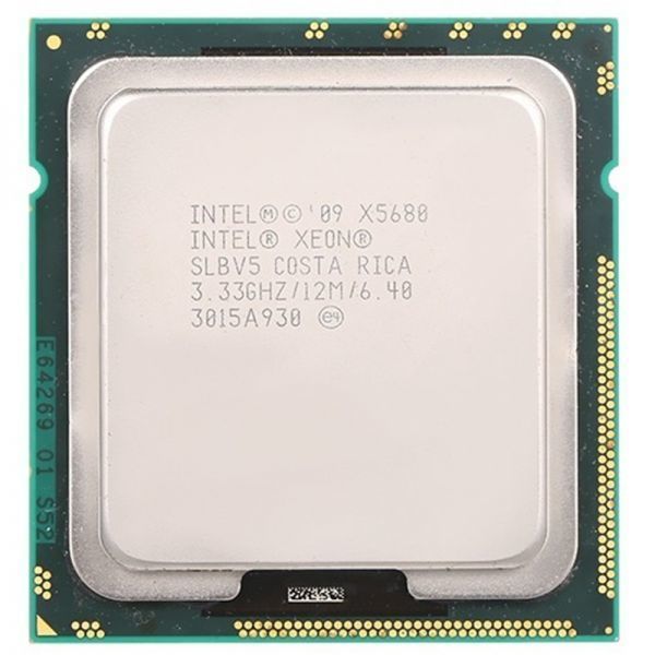 2個セット Intel Xeon X5680 SLBV5 6C 3.33 GHz 12MB 130W LGA