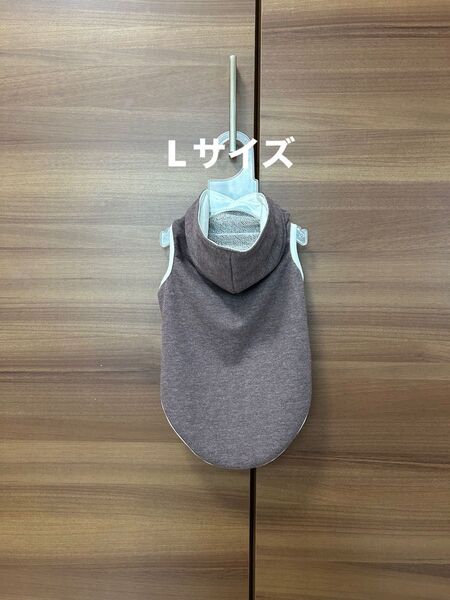 犬服 フード付きタンクトップ L ハンドメイド