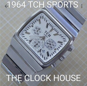 クロックハウス腕時計　トノークロノグラフ　　　THE CLOCK HOUSE　1964 TCH SPORTS　　　スモールセコンド　センタークロノ　デイト