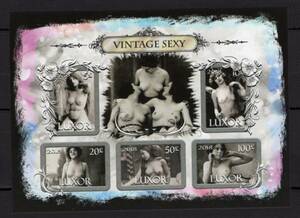 ejipto(ruk sole ) stamp [ nude ]( retro )5 sheets seat less eyes strike K 2018