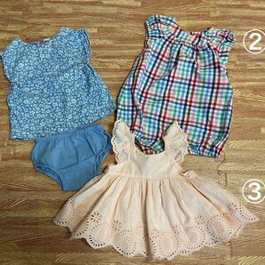 babyGAP ベビーギャップ　女の子　０〜3month ６〜１２month １２〜１８month ３着セット　ベビー服　