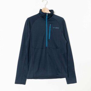 patagonia パタゴニア レギュレーターR1 ハーフジップ プルオーバー トップス XS ポリエステル ネイビー 紺 アウトドア カジュアル メンズ