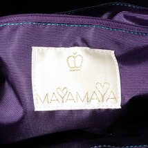 未使用品 MAYAMAYA マヤマヤ 3WAY リュックサック トート ショルダーバッグ ブラック 黒 ゴールド ナイロン レザー 牛革 レディース bag 鞄_画像7