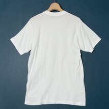 メール便◯ CELINE セリーヌ クルーネック半袖Tシャツ カットソー トップス ワンポイント刺繍 ハイブランド 綿100％ 白 ホワイト M 日本製_画像2