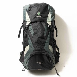 【1円スタート】Deuterドイター FUTURA PRO 36 ハイキング用パック バックパック リュックサック 登山 ブラック ナイロン レインカバー