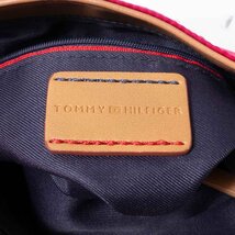 TOMMY HILFIGER トミーヒルフィガー 2WAY ショルダーバッグ ハンドバッグ ピンク ベージュ 合成皮革 ナイロン レディース 斜め掛け 手さげ_画像3