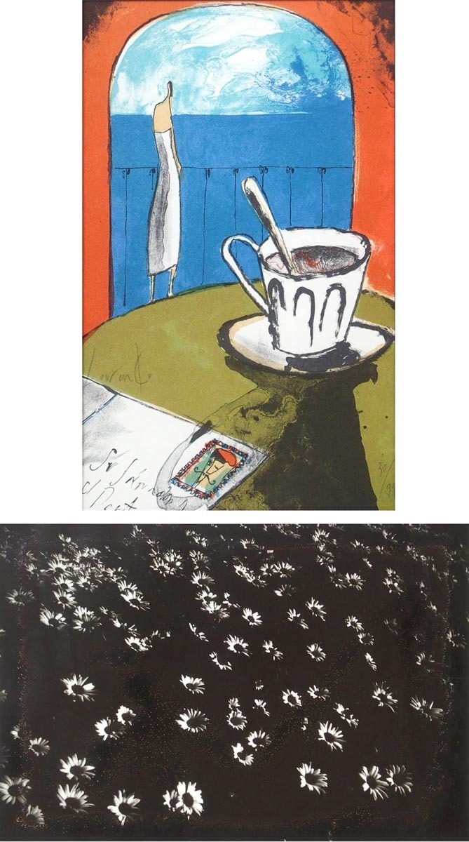 物故人気洋画家作品 正田壌 6号 「コーヒーカップ」 【正光画廊・5000