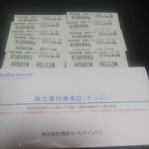 西武鉄道・バス全線　株主優待乗車証　10枚セット　2023年11月30日まで