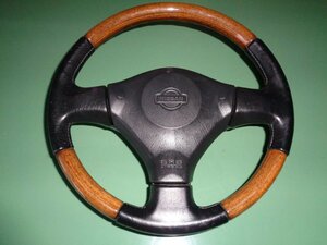 001096 NU30 Presage wood steering wheel 