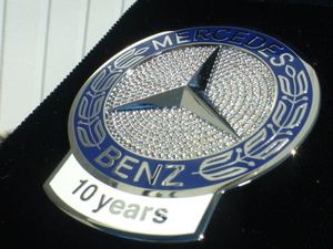 【貴重！即落！】メルセデス ベンツ 10年所有 表彰グリルバッジ オールド SL W111 250SE W113 W109 W123 W108 W126 560SEL W114 W116 旧車