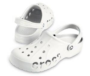 crocs Crocs baya clog white 28cm m10 w12 domestic regular goods new goods Baya Clog 10126 sandals side Logo white marine sport 