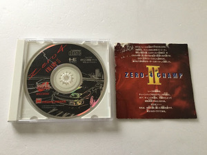 PCエンジン　ゲームソフト「ゼロヨン チャンプ Ⅱ（ZERO-4 CHAMP Ⅱ）」【中古品・動作未確認】