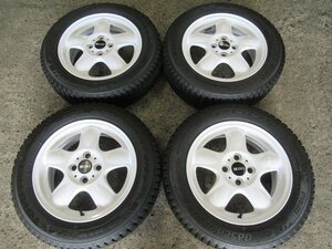 『MINI　クラブマン　クーペ』スタッドレスset15X5.5+45　4/100　MINI純正【ホワイト塗装】175/65R15トーヨー　20年製　9分　バランス済♪