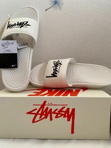 Stussy × Nike Benassi Slide Sandal "Sail"