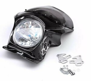 * nationwide equal postage 5000 jpy * new goods unused bikini cowl + head light Set smoked screen 180mm 180Φ CB1000SF ZRX1100 XJR1300 ZEPHYR1100