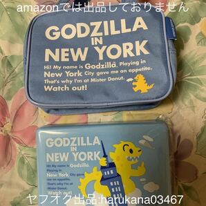 未使用 オサムグッズ OSAMU 原田オサム 10点 ミスド ランチボックス ケース 弁当箱 箸/バッグ ポーチ 袋/水筒/GODZILLA サンドイッチケースの画像3