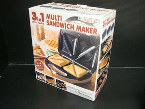 A205 【未開封・未使用品】 D-STYLIST マルチサンドイッチメーカー KK-00244 3in1 MULTI SANDWICH MAKER